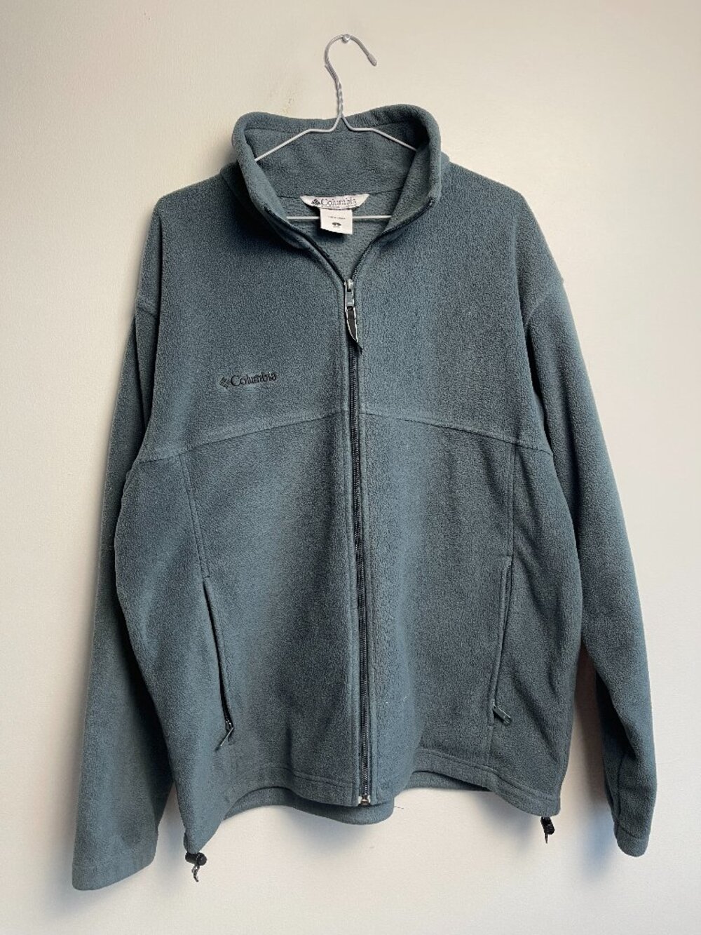 Columbia Sportswear Fleece Jacket Full Zip Charcoal Grey Men's L